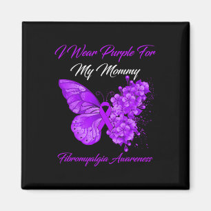 Aimant Je Porte Le Violet Pour Ma Maman Fibromyalgie Guer