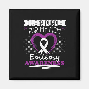 Aimant Je Porte Le Violet Pour Ma Mère Epilepsie Jour Sér
