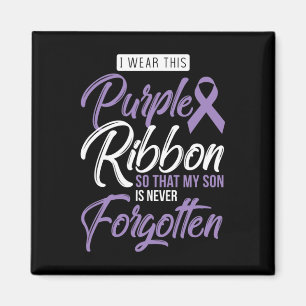 Aimant Je Porte Le Violet Pour Mon Fils Sensibilisation I