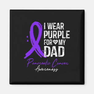 Aimant Je Porte Le Violet Pour Mon Père Chemise Cancer Pa