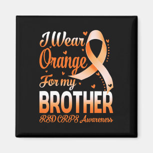 Aimant Je Porte Orange Pour Mon Frère Rsd Crps Sensibilis