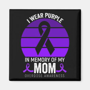 Aimant Je Porte Violet Surdose Sensibilisation Ribbon pou