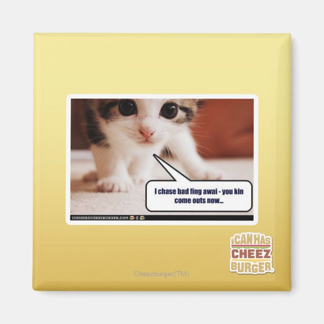 Aimant Je pourchasse le mauvais train (Devant)