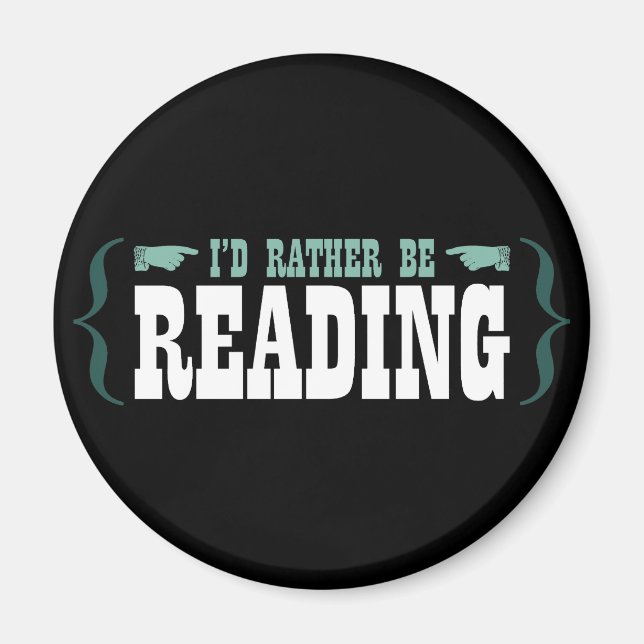 Aimant Je préfère lire (Devant)