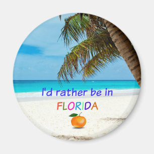 Aimant Je préférerais être en Floride,