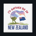 Aimant Je préférerais être en Nouvelle-Zélande<br><div class="desc">Je préférerais être dans le design néo-zélandais est un cadeau de voyage cool pour les hommes, les femmes, les ados ou les jeunes qui veulent prendre des vacances à Auckland NZ. Parfait également pour les Néo-Zélandais ou les Maoris qui sont nés ou ont grandi dans le pays. Le design comprend...</div>