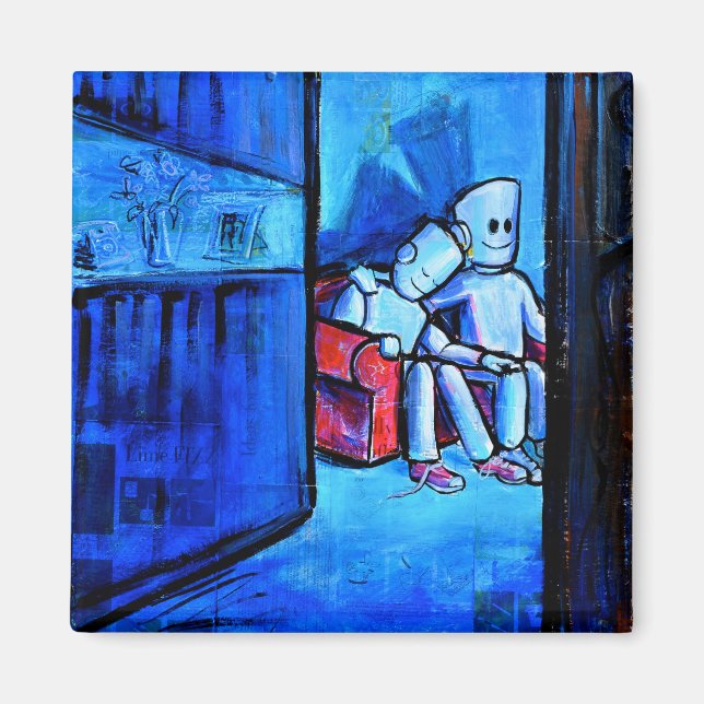 Aimant Je regarde ce film ensemble. (Devant)