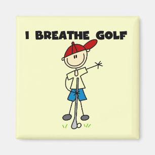 Aimant Je respire des T-shirts de golf et des cadeaux