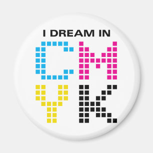 Aimant Je rêve dans CMYK