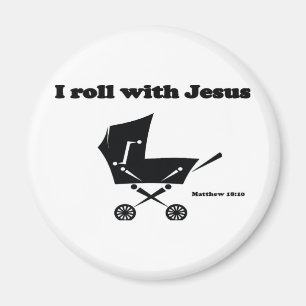 Aimant Je roule avec Jésus