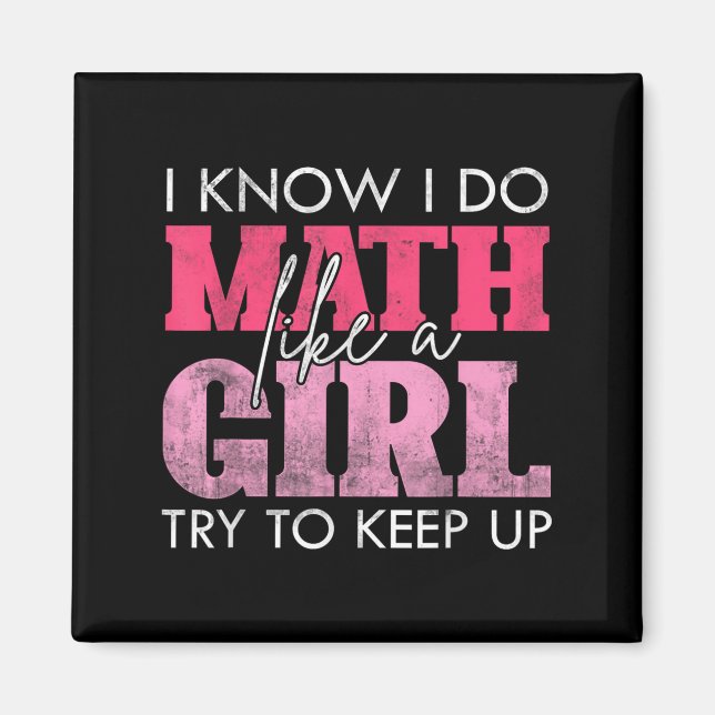 Aimant Je sais que je fais des maths comme une fille essa (Devant)
