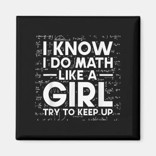 Aimant Je sais que je fais des maths comme une fille essa