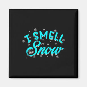 Aimant Je sens la neige Ski de neige en hiver Snowboardin