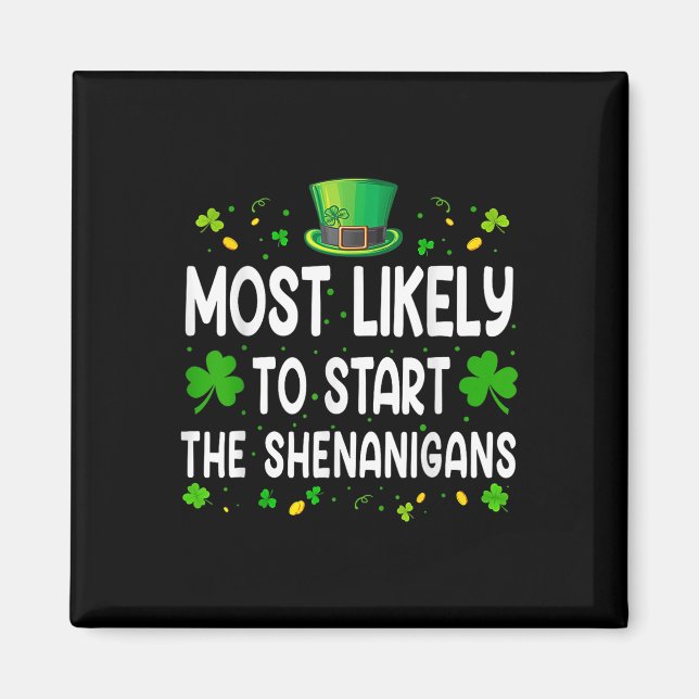 Aimant Je Serai À La Maison Des Shenanigans Trump Funny S (Devant)