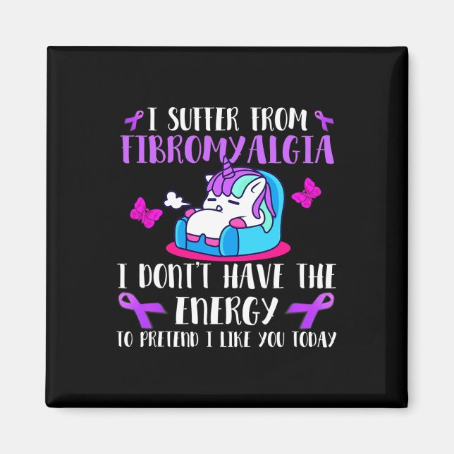 Aimant Je Souffre De Fibromyalgie - Peut Porter Fibromyal (Devant)