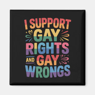 Aimant Je soutiens les droits gays et les torts gays alli