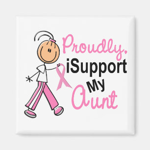 Aimant Je soutiens ma tante SFT (le cancer du sein)