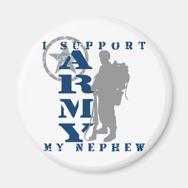 Aimant Je soutiens Nephew 2 - ARMÉE (Devant)