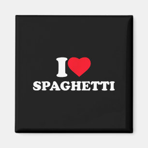 Aimant Je suis amoureux de Spaghetti J'aime Spaghetti Amo