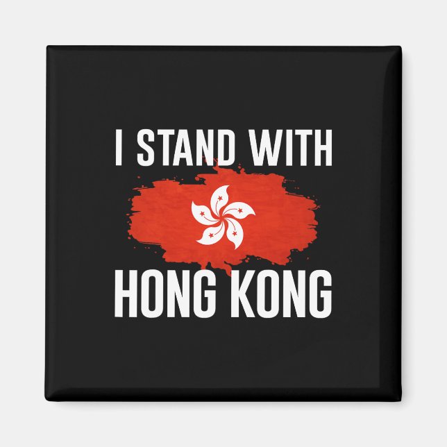 Aimant Je Suis Avec Hong Kong Freedom Fighter Support Res (Devant)