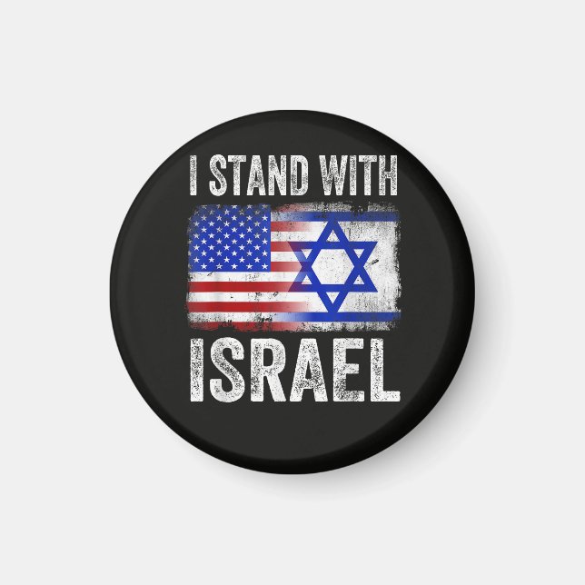 Aimant Je suis avec Israël (Devant)