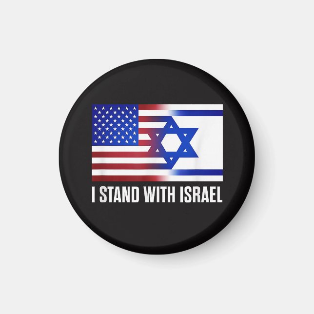 Aimant Je suis avec Israël Patriotique (Devant)