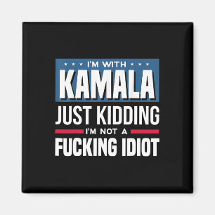 Aimant Je suis avec Kamala et je ne suis pas un Idiot