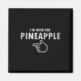 Aimant Je suis avec l'ananas Halloween Costume amusant Co