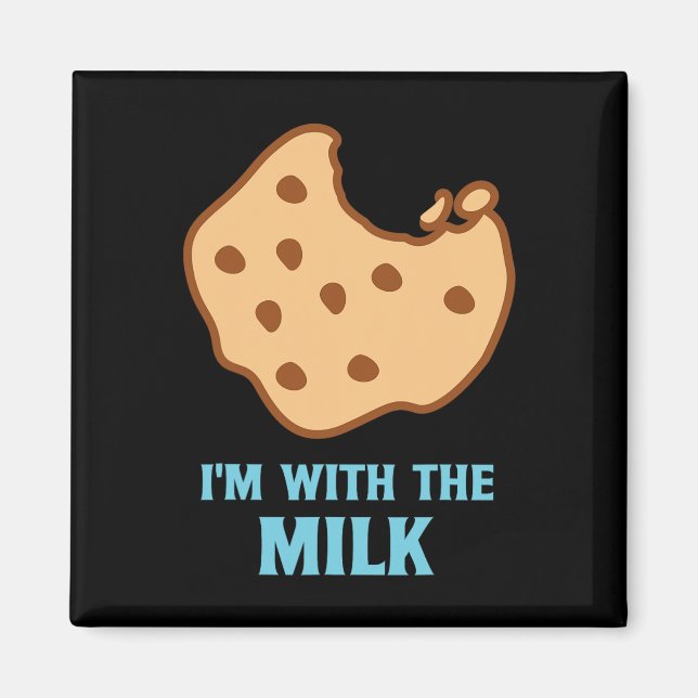 Aimant Je suis avec les meilleurs couples de lait et de b (Devant)