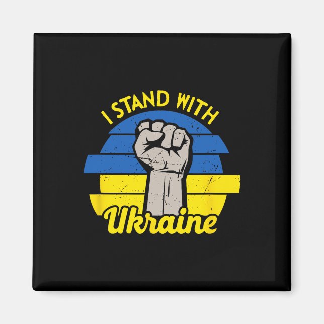 Aimant Je suis avec l'Ukraine  (Devant)