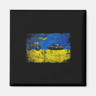 Aimant Je suis avec l'Ukraine Drôle de paysan ukrainien v