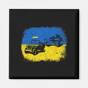 Aimant Je Suis Avec L'Ukraine Un Amusant Agriculteur Ukra