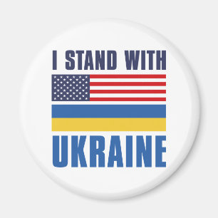 Aimant Je Suis Avec Ukraine USA