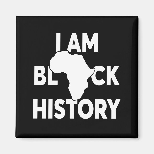 Aimant Je suis Black History Black Lives Matter (Devant)