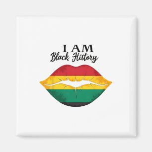 Aimant Je suis Black History Graphic Tee African American