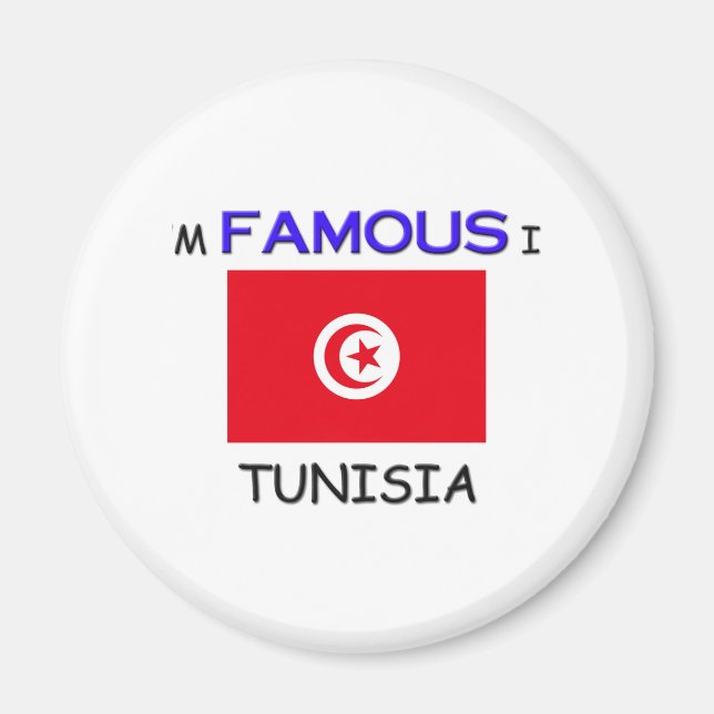 Aimant Je suis célèbre en TUNISIE (Devant)