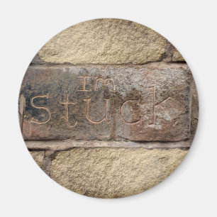 Aimant "Je suis coincé" une autre brique dans le mur