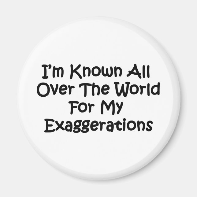 Aimant Je suis connu dans le monde entier (Devant)