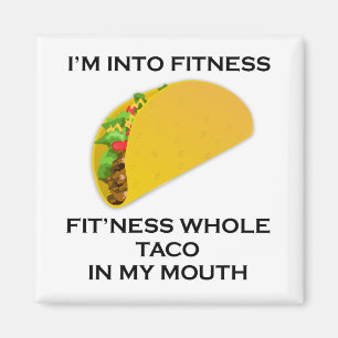 Aimant Je suis dans Fitness Taco