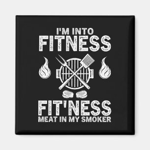 Aimant Je suis dans la forme de la viande dans mon fumeur