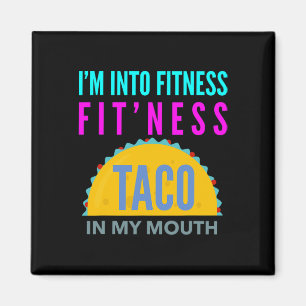 Aimant Je suis dans la forme physique, un taco de forme p