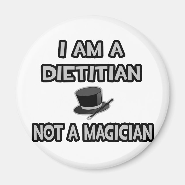 Aimant Je Suis Diététiste... Pas un magicien (Devant)