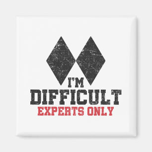 Aimant Je suis difficile Experts uniquement Funny Skier H