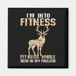 Aimant Je Suis Drôle Dans Le Cerf De Fitness Dans Mon Con
