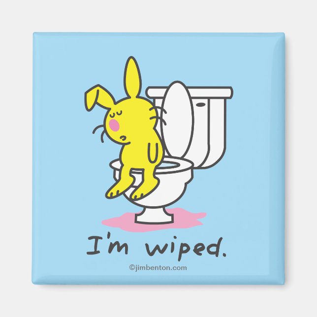 Aimant Je suis essuyé (Devant)