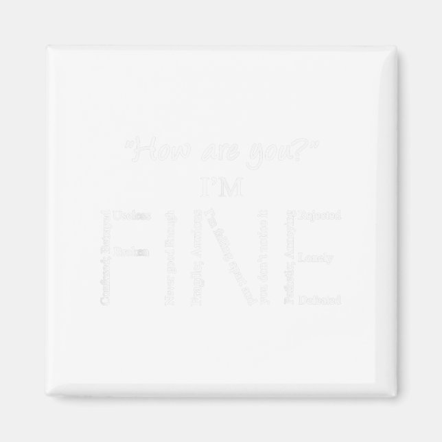 Aimant Je suis expert en prévention du suicide en santé m (Devant)