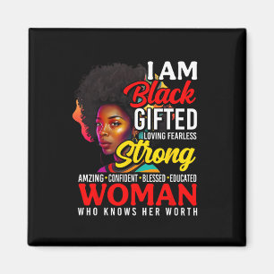 Aimant Je suis femme noire douée forte fille noire son no