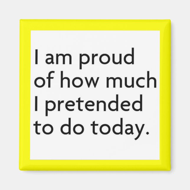 AIMANT JE SUIS FIER DE CE QUE J'AI PRÉTENDU FAIRE AUJOURD (Devant)