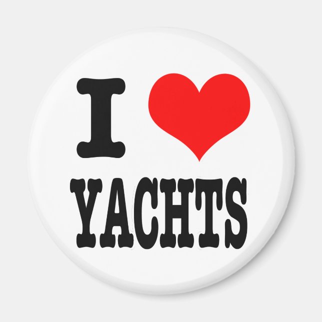 AIMANT JE SUIS FOU (J'AIME) DES YACHTS (Devant)