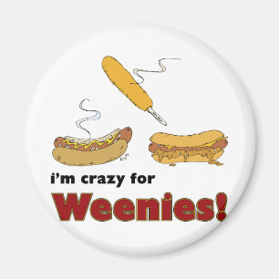 Aimant Je suis fou pour des Weenies ! Hot-dog de piment